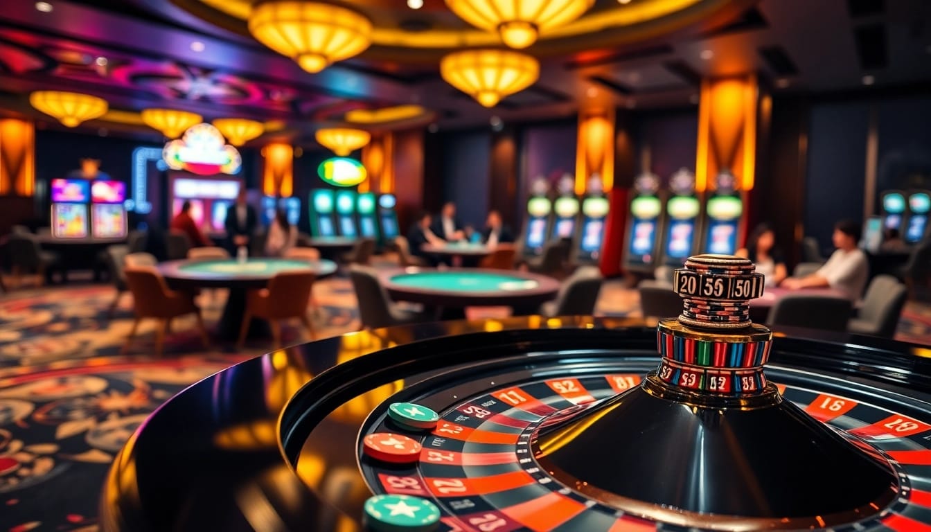 Experience the thrill of tg 88 at a vibrant casino with colorful chips and roulette.