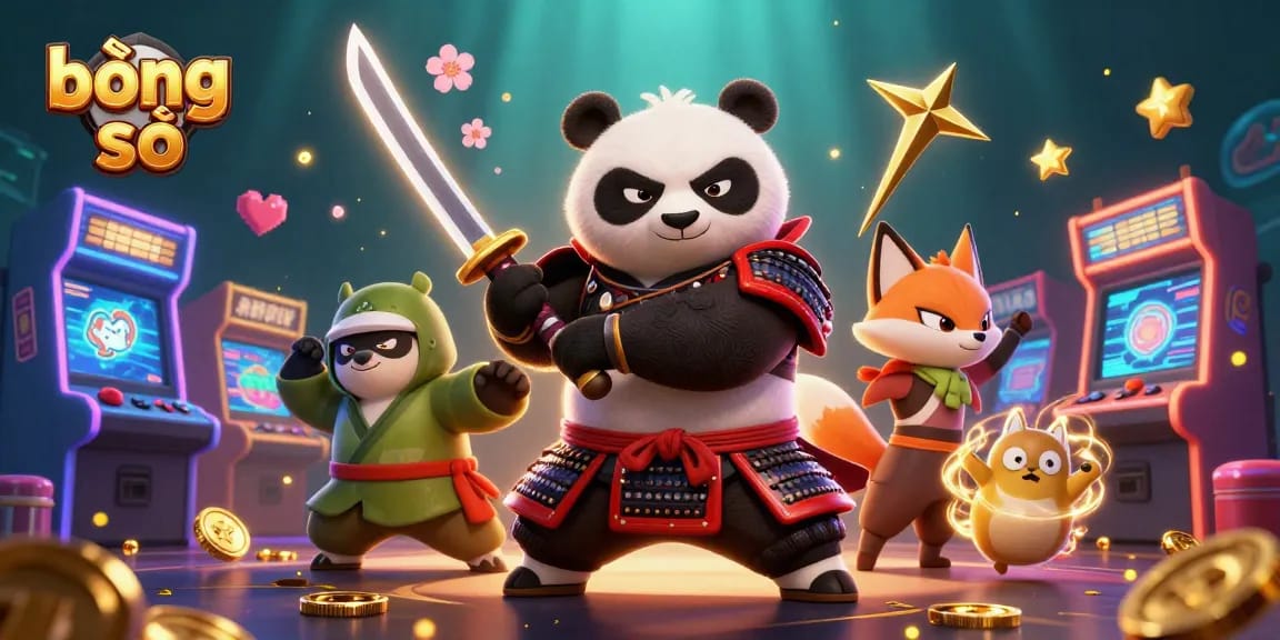 Experience the thrill of bóng đá số with vibrant 3D characters in an action-packed casino scene.