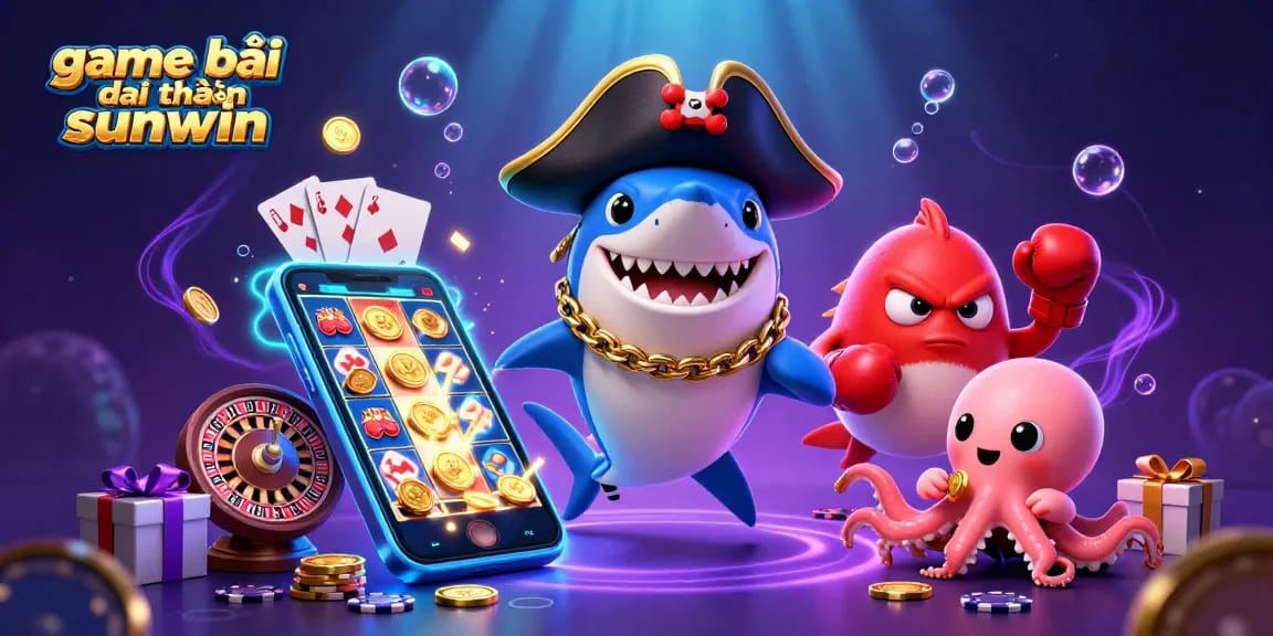 Engage in exciting game bài đổi thưởng sunwin with colorful characters and dynamic casino elements.
