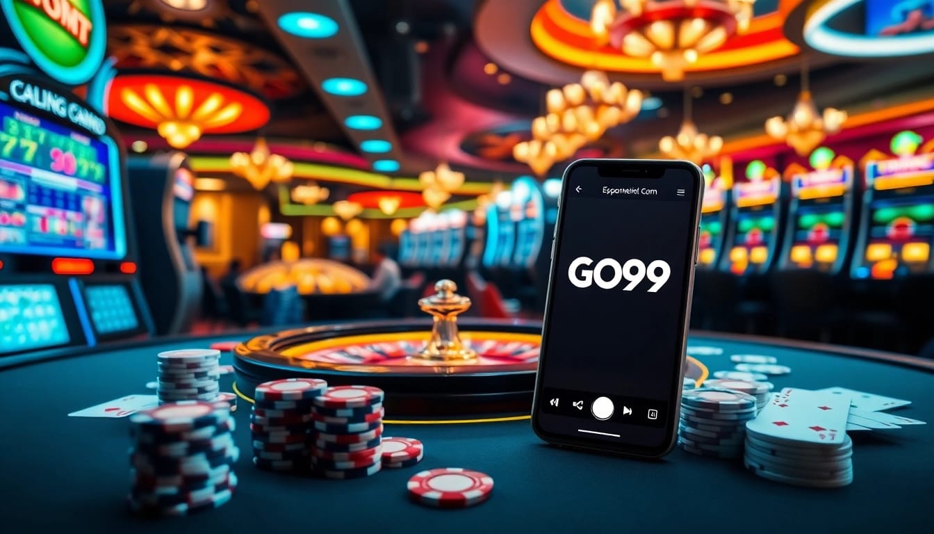 Experience the excitement at Go99 online casino, featuring vibrant slot machines and classic roulette.