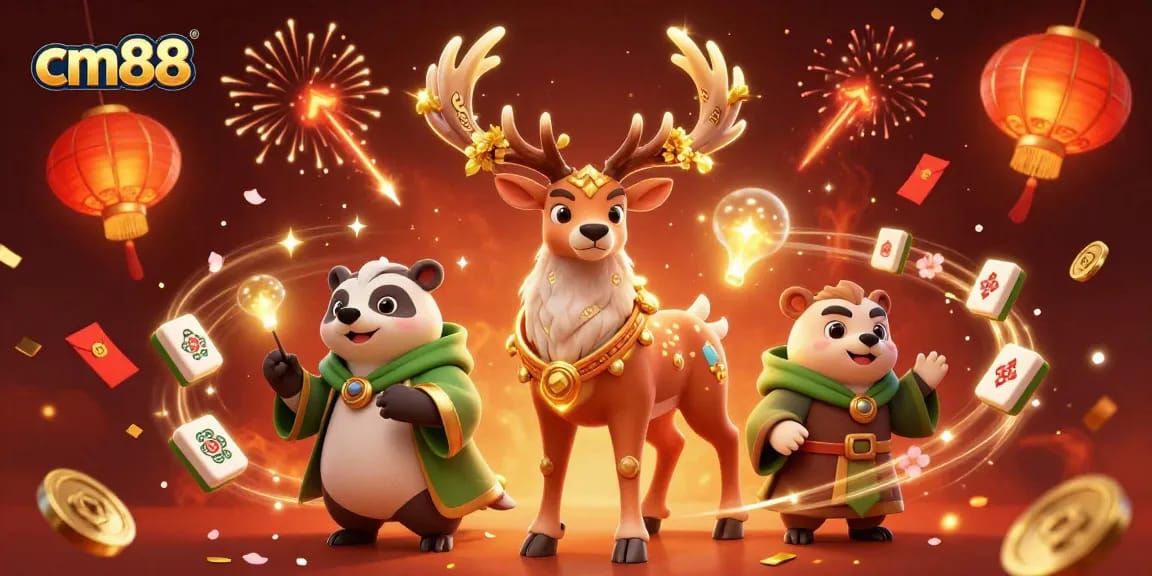 Experience the excitement of cm88 casino with vibrant game elements and animated characters.