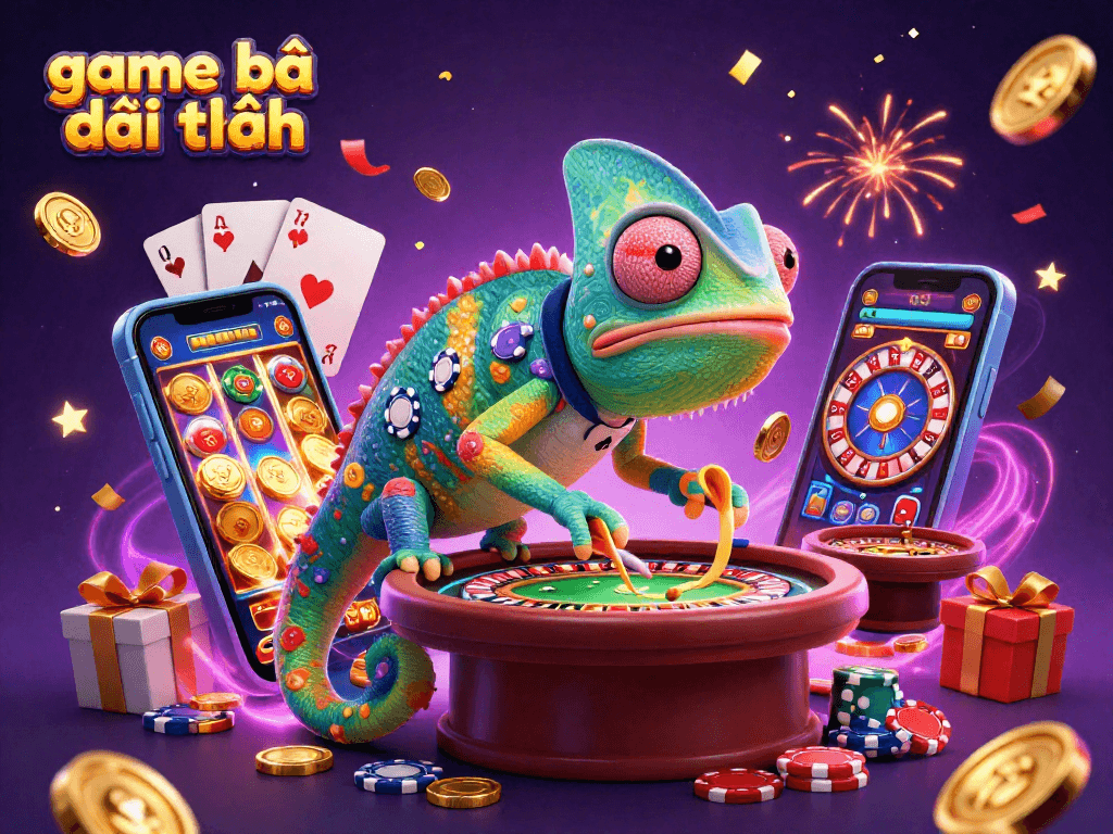 Experience game bài đổi thưởng excitement with chameleon casino owner and dynamic slot action.