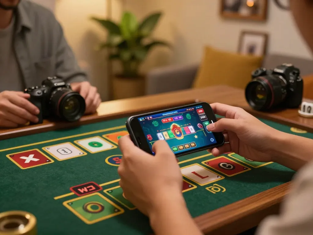 xóc đĩa gameplay on a smartphone showing vibrant graphics and engaging gambling action