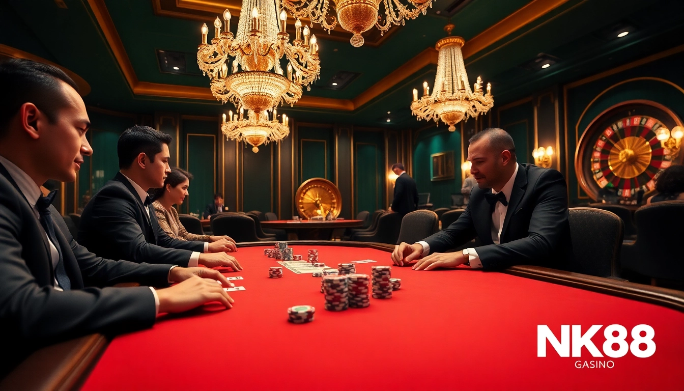 Experience gaming excitement at https://nk88s.net/ with polished poker chips and luxury casino elements.