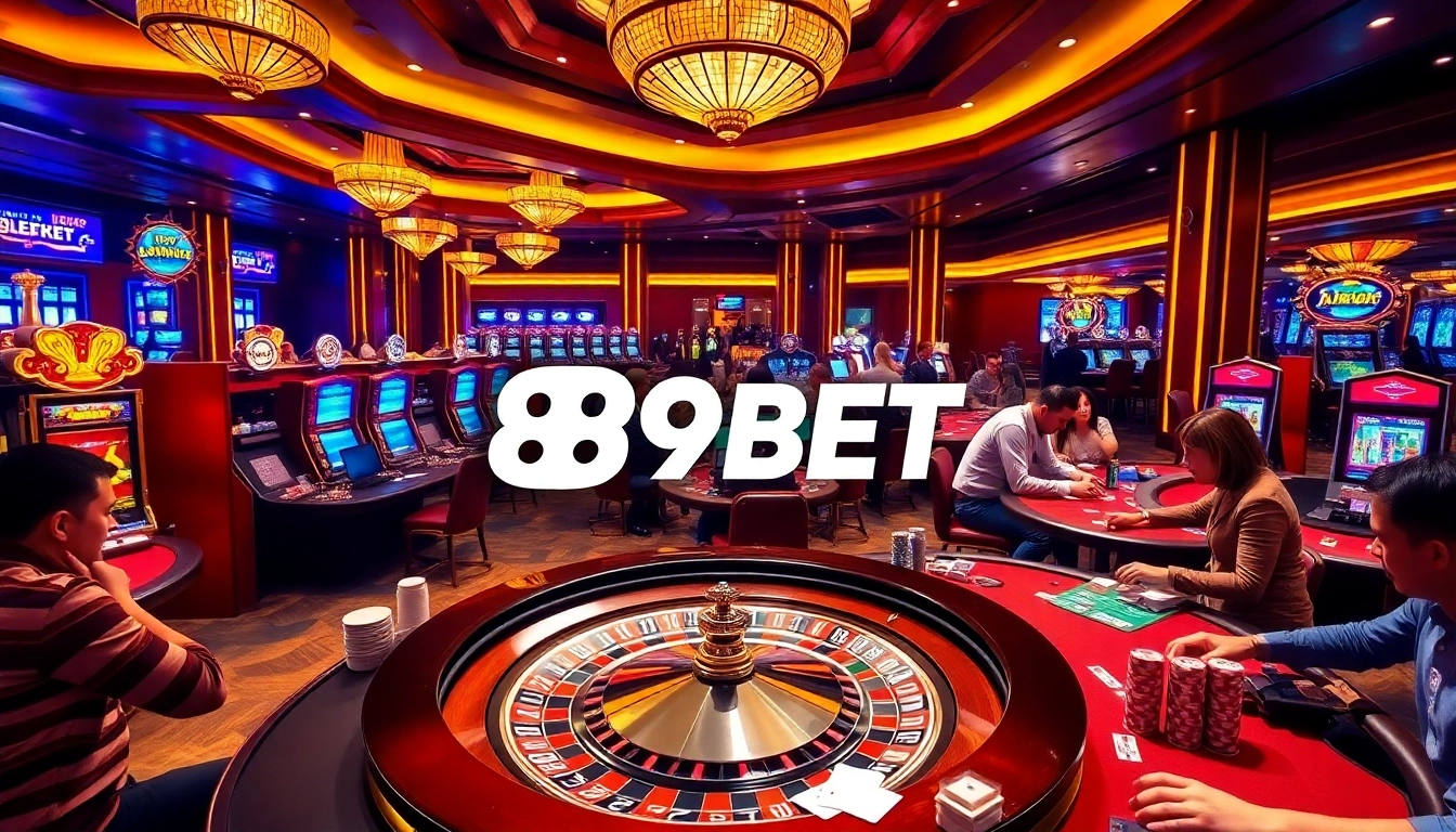 Experience the excitement of gambling at 89BET with vibrant casino tables and engaging gameplay.