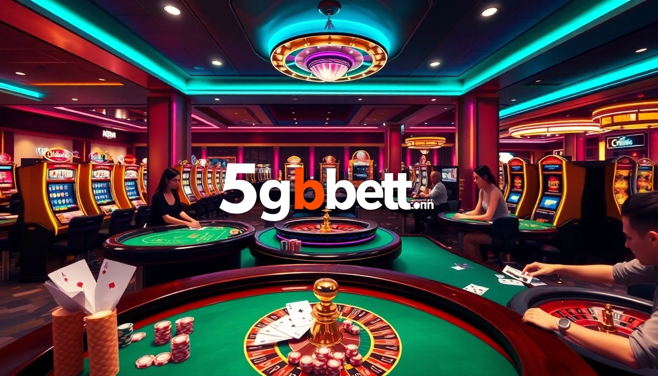 Experience the thrill of gaming at 5gbetbr.com.br with engaging casino scenes full of excitement.