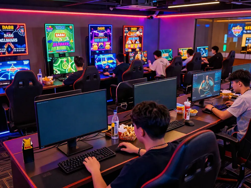 Exciting online gaming experience at DA88 with players engaged in betting.
