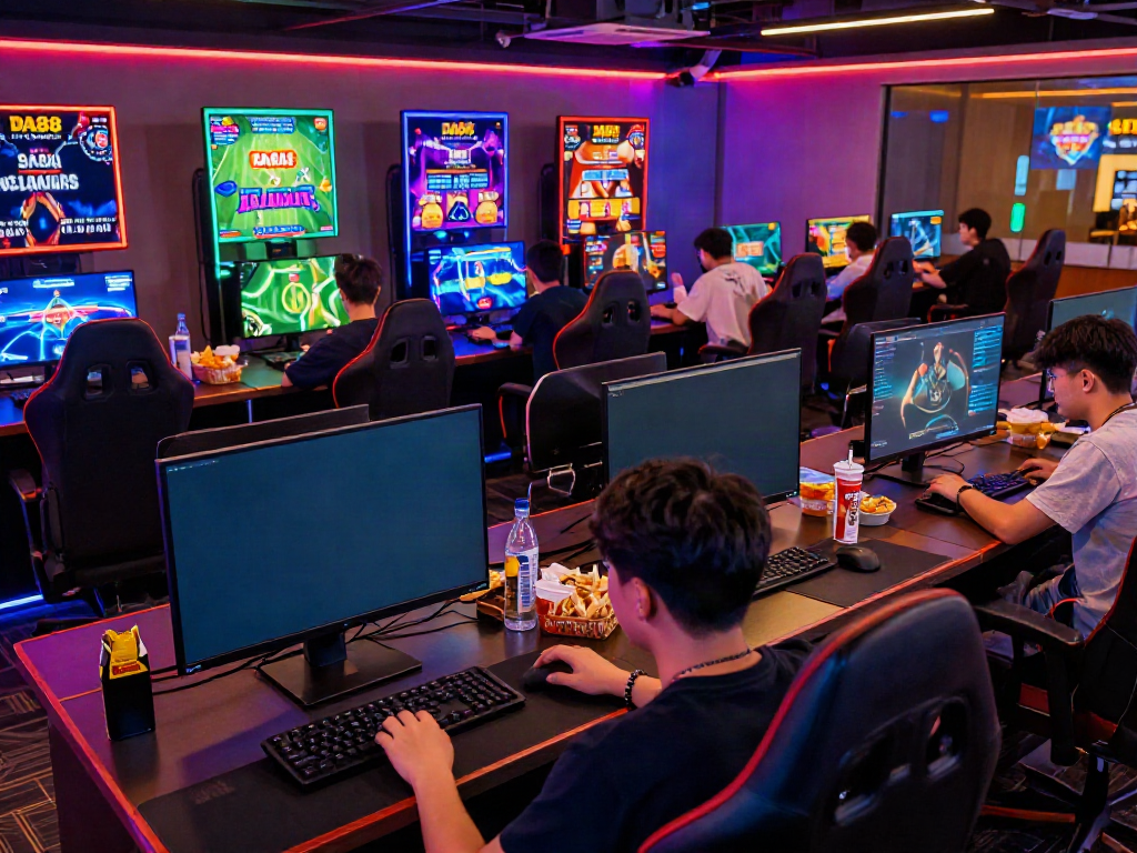 Exciting online gaming experience at DA88 with players engaged in betting.