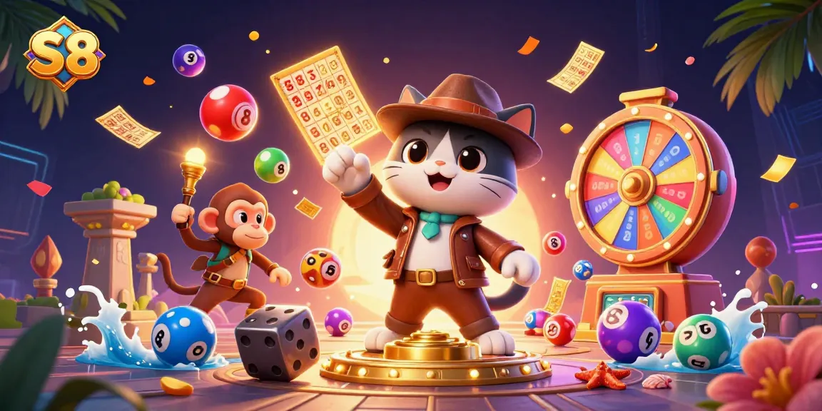 Engage with the thrilling S 8 casino experience featuring an archaeologist cat discovering treasures.