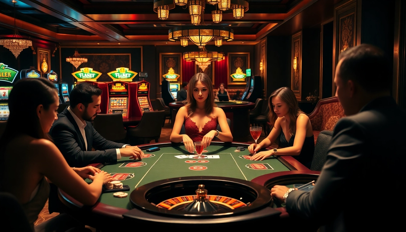 Players engaging at a high-stakes poker table, highlighting the excitement of https://net88.wtf/ gambling experience.