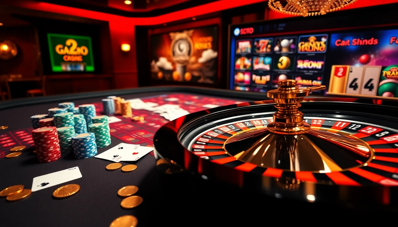 An exciting moment at G28: a roulette wheel spins with casino chips and cards at https://g28.store/ enhancing the thrill.
