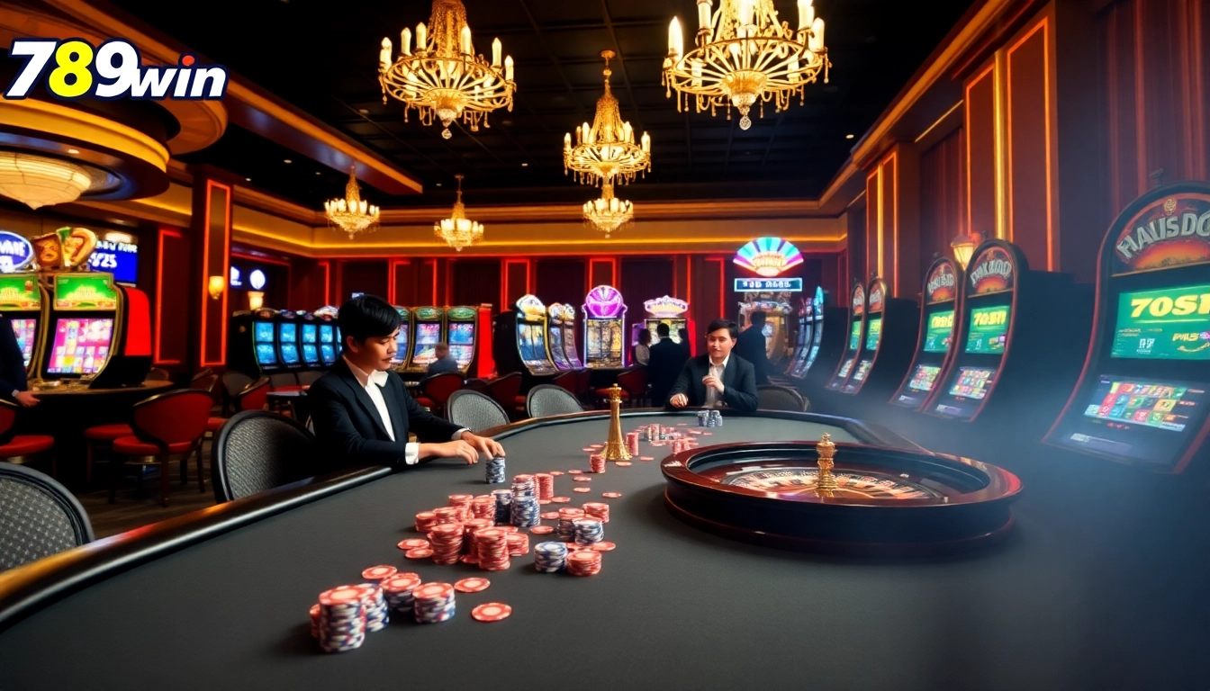 Experience the excitement of 789win as players engage in thrilling casino games.