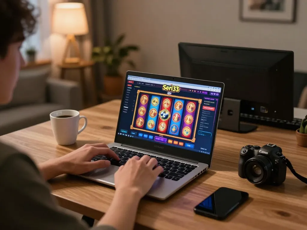 Experience the excitement of Seri33 as you spin colorful slots from home.
