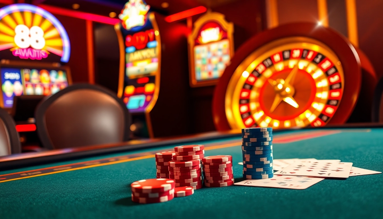 Experience online gaming excitement at 888VI, featuring vibrant casino tables and thrilling action.