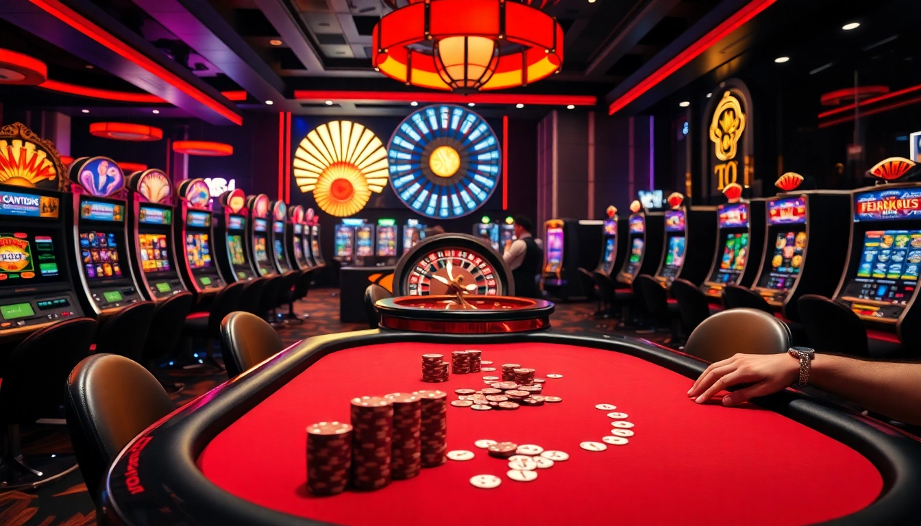 Experience the excitement of nk88 with thrilling poker and roulette games in a vibrant casino.