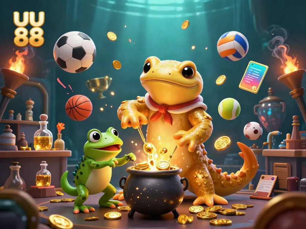 Betting and winning with uu 88 as a golden salamander alchemist and frog apprentice create riches.