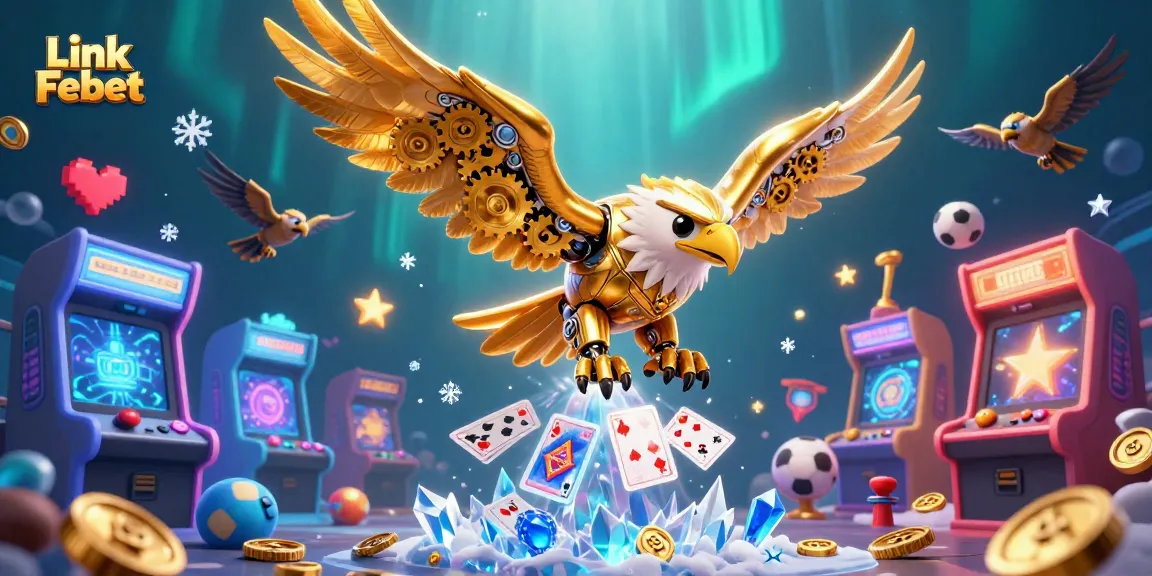 Experience the excitement of Link Febet's sports betting with dynamic 3D characters and game elements.