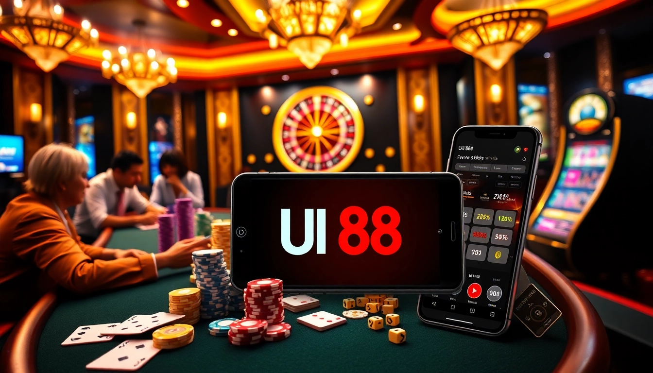 Experience the thrill of gambling at UU 88 with exciting poker games and elegant casino visuals.
