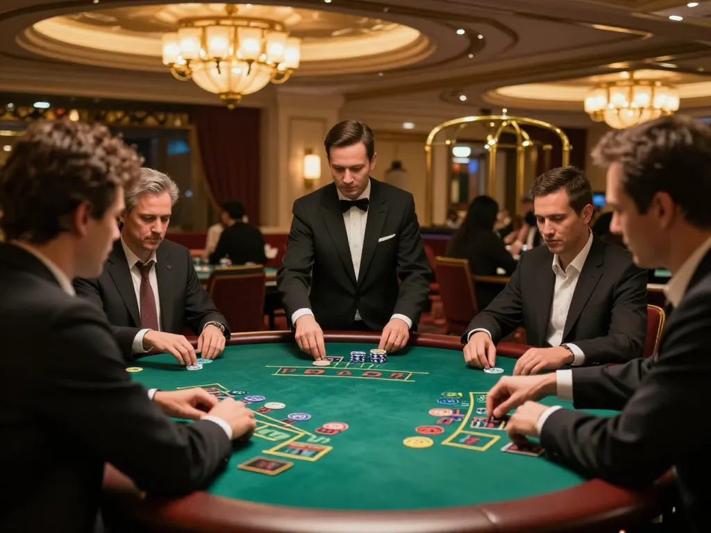 Players engaged in strategic blackjack gameplay at uu8855 casino's elegant tables.