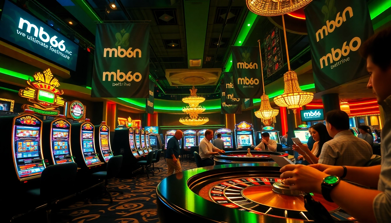 Experience the thrill of gambling at mb66.nyc with vibrant casino games and excited players.