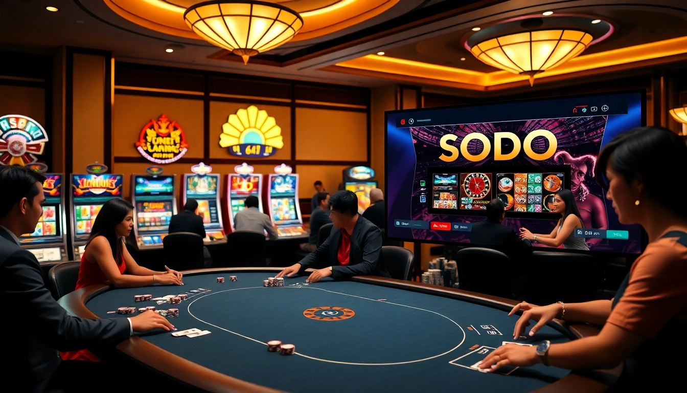 Experience high-stakes gaming at SODO Casino, featuring dynamic roulette and poker action.