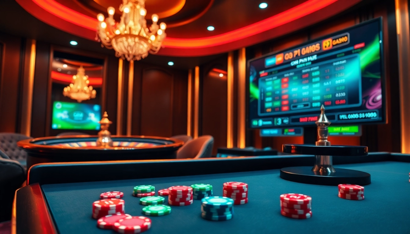 Join in the thrill at gi88’s virtual casino with vibrant poker chips and live betting odds.