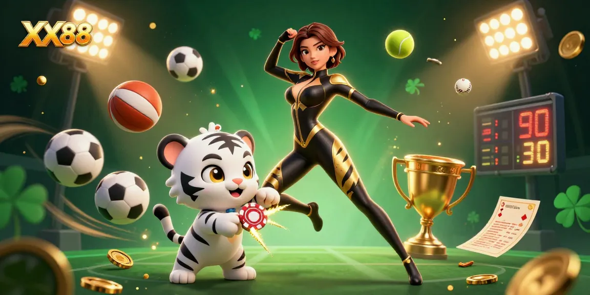 Experience exciting gameplay with XX88 in this vibrant, action-packed casino scene.