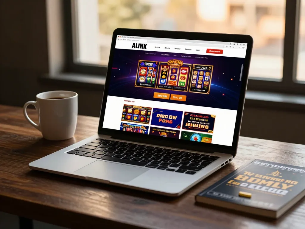 Engage with lc88pro's exciting online casino games through a stylish laptop setup at home.