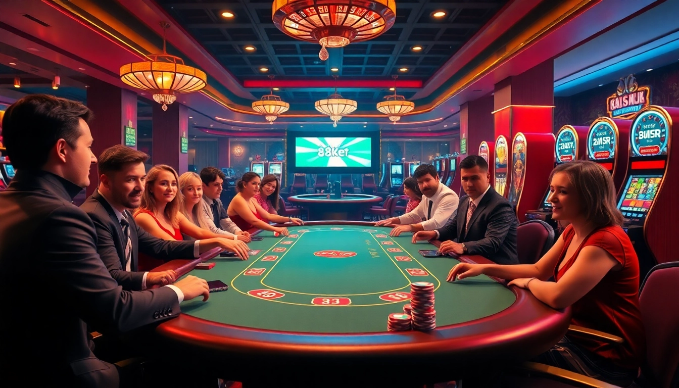 Play poker and win big at 8kbet in a luxurious casino atmosphere.