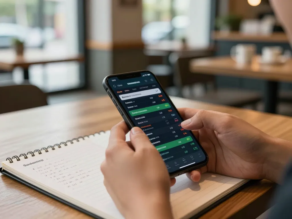 MM88 user actively engaging in sports betting using a mobile app for better odds.