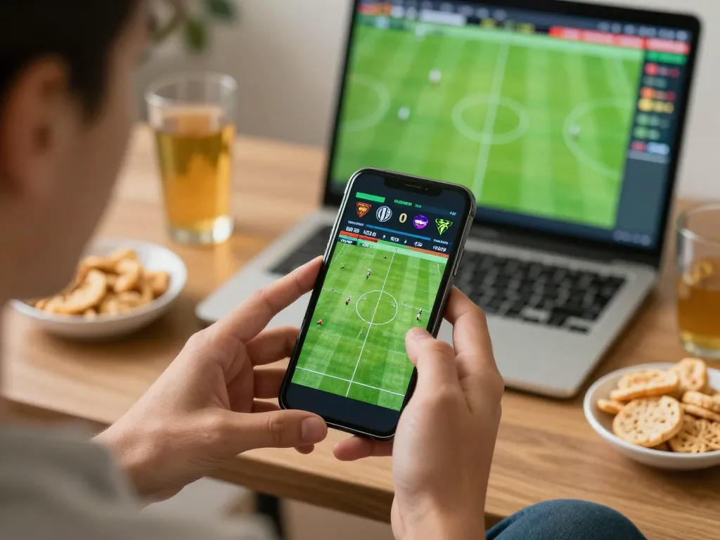 At 33win, placing real-time sports bets on a smartphone for thrilling gameplay experience.