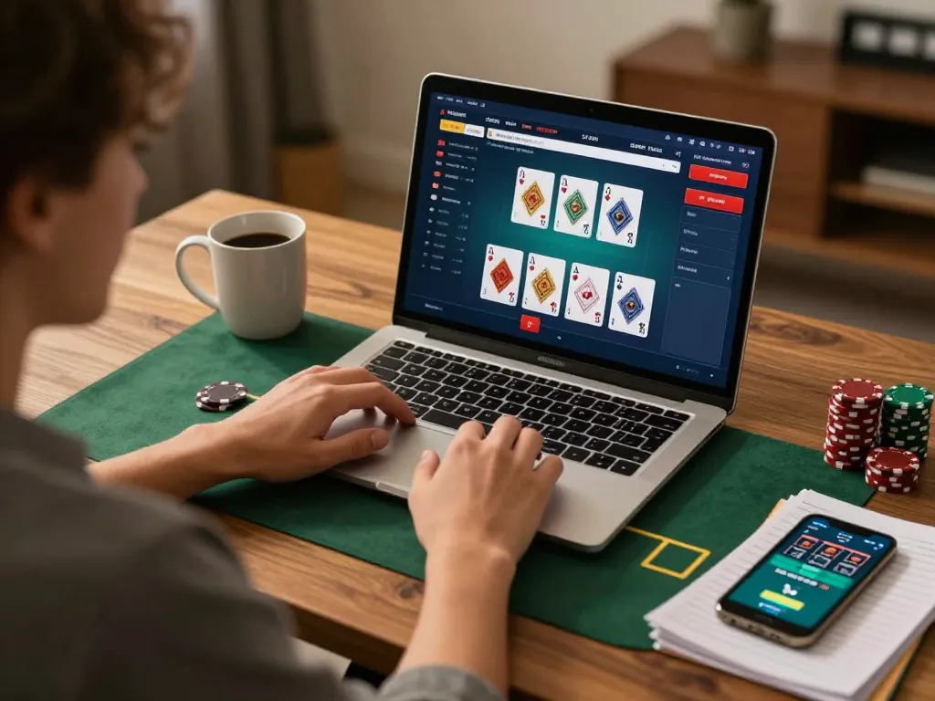 Player engages in blackjack on sc88, showcasing a modern home gaming setup.