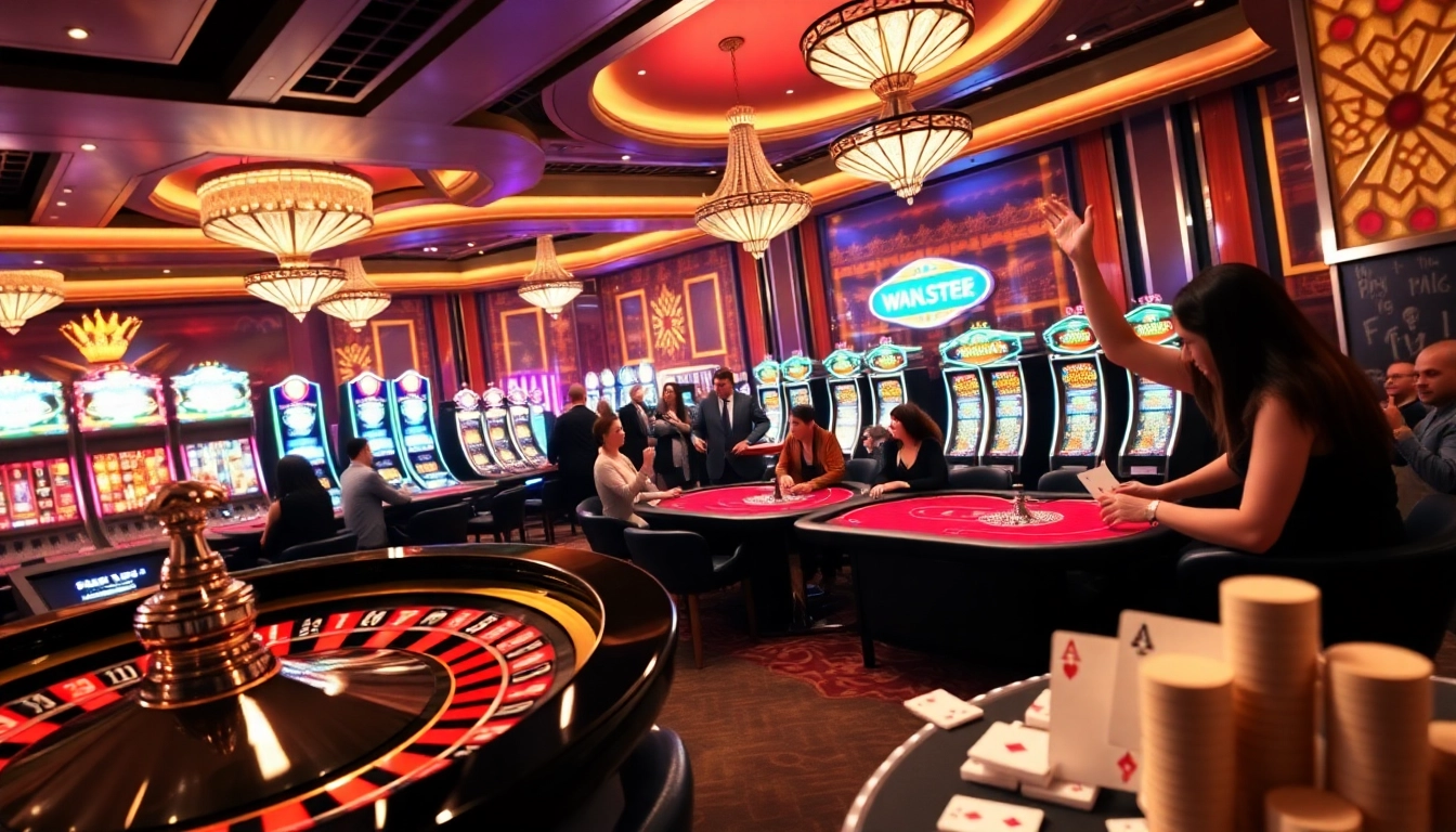 Experience an exciting casino moment at 8XX with vibrant roulette and poker tables.