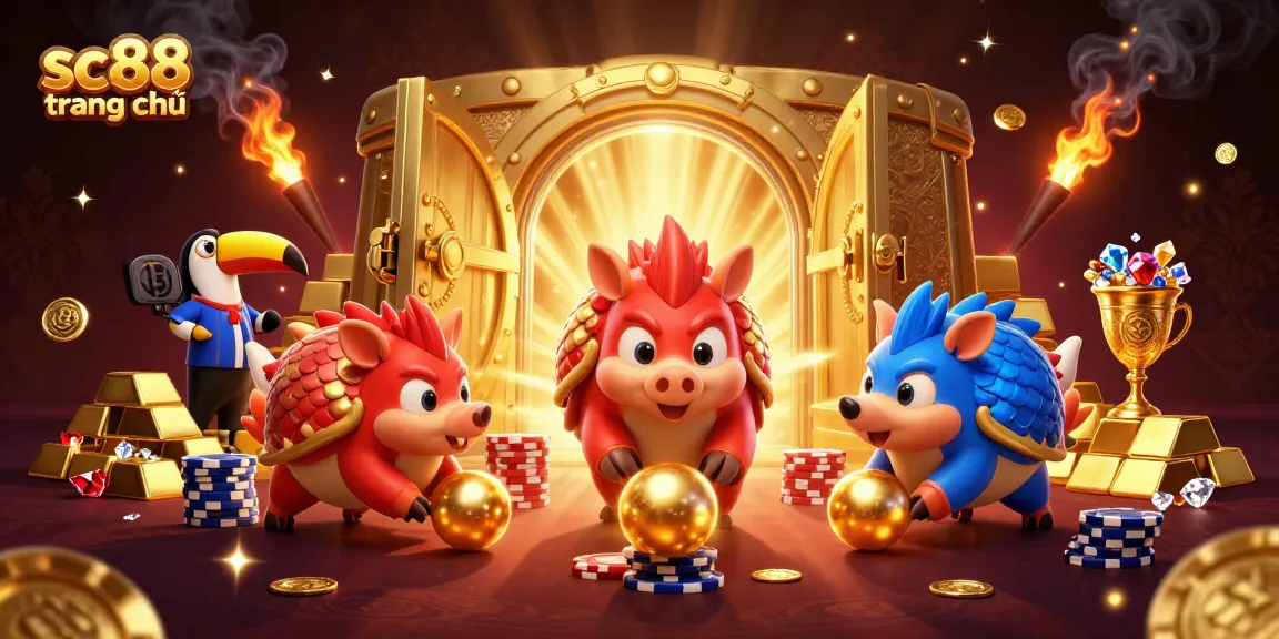 Revolutionize your gameplay at sc88 trang chủ with vibrant 3D pangolins and golden treasures.