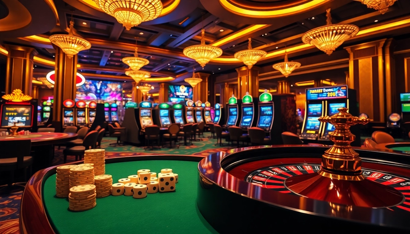 Betting excitement at https://789bet.tours/ featuring vibrant casino games and luxurious ambiance.