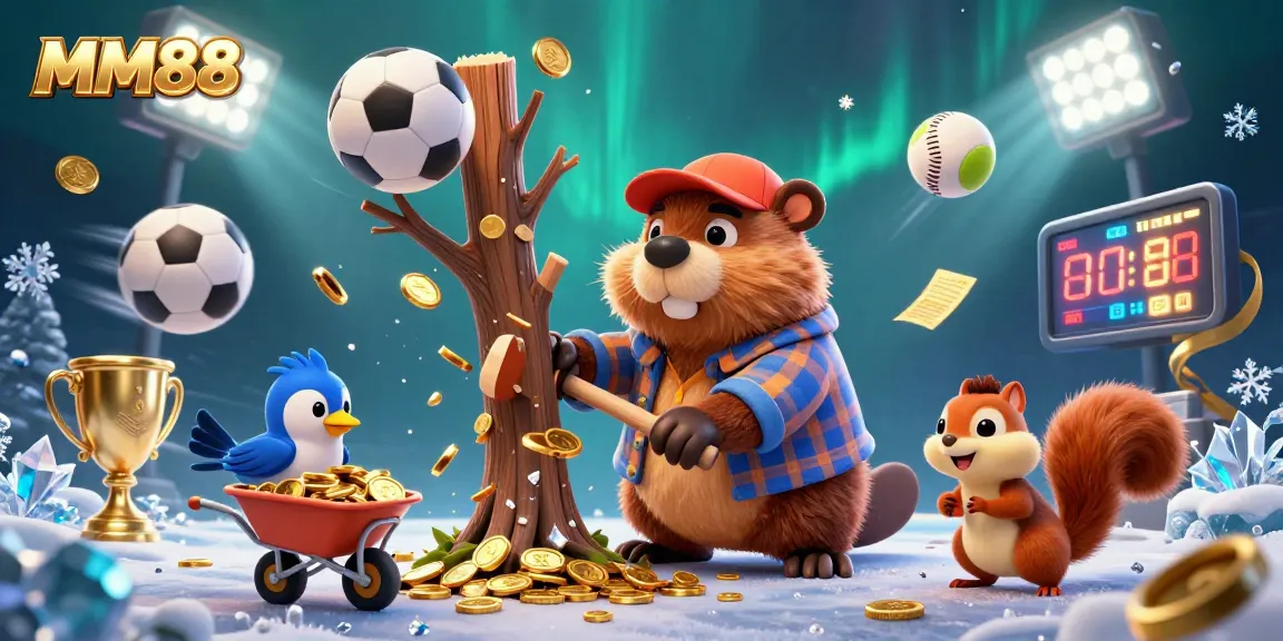 Engage with MM88 sports betting excitement featuring animated characters in a vibrant casino scene.