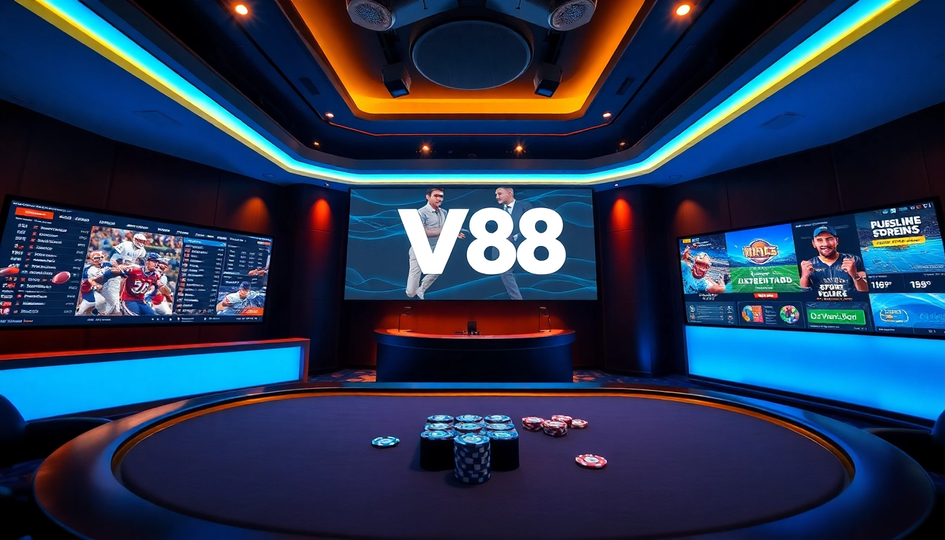 Engaging online betting experience with VN88, showcasing diverse sports and casino options in an inviting setting.