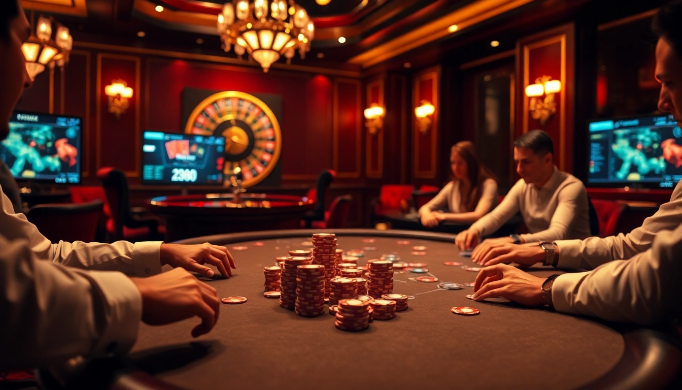 Experience thrilling poker action at Fb88's sophisticated casino tables.