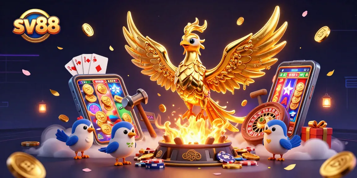 Experience the thrill of sv88 through golden phoenixes and vibrant casino games