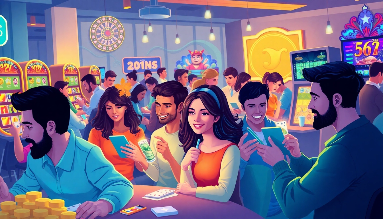 Engaging online gaming experience at https://566.beauty/ with diverse players enjoying casino games.