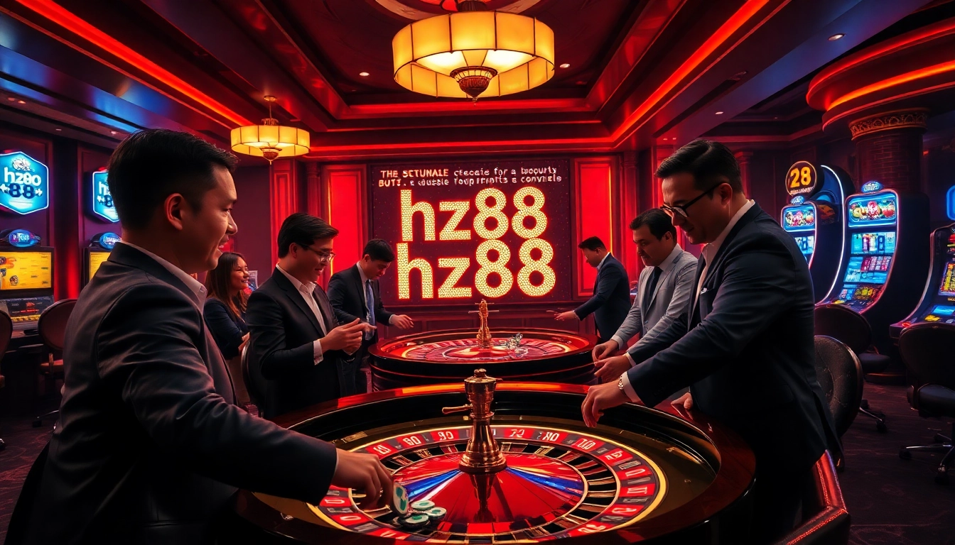 Experience thrilling gameplay at hz88 casino with luxurious roulette and poker action.