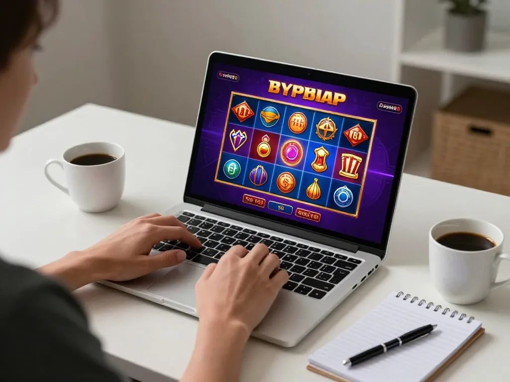 Experience online gaming at https://92slot.net/ through a stylish home setup with engaging casino visuals.