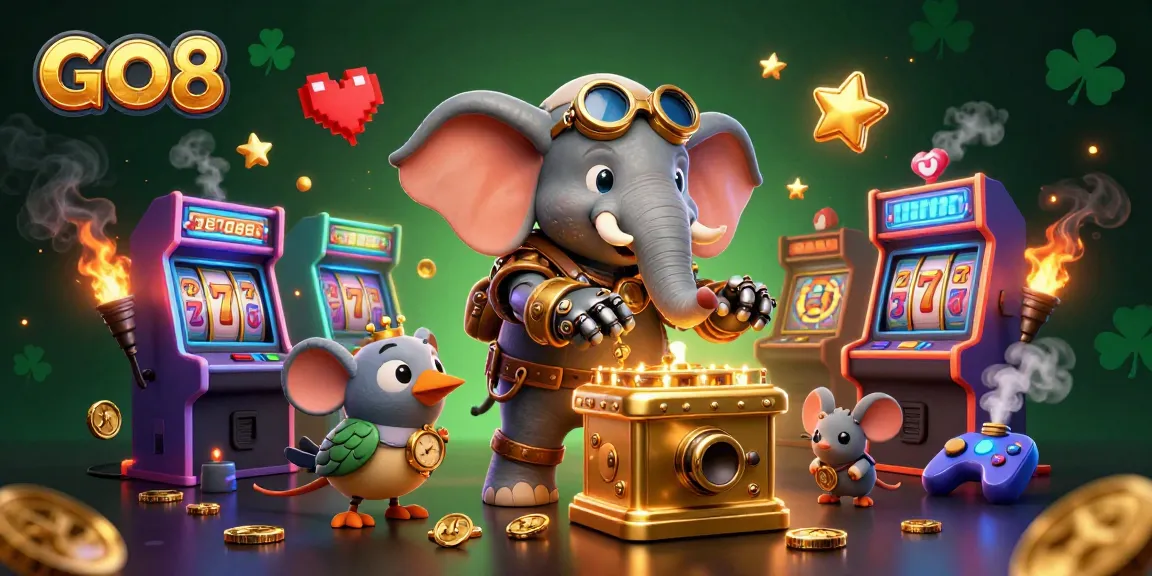 Spin the golden slot machine with GO8 for thrilling casino action and excitement!