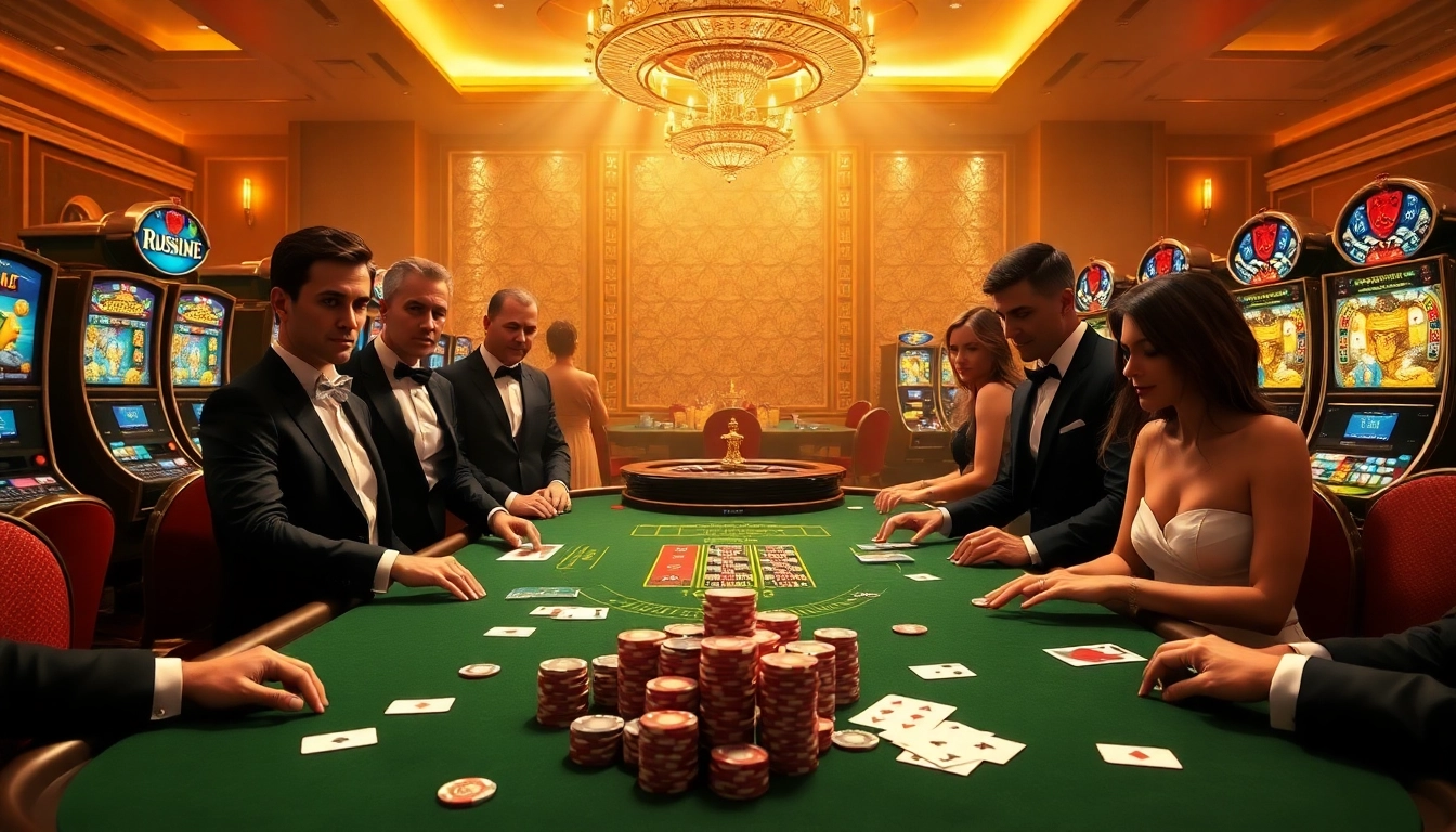 Gamble at https://luck8.bid/ with excitement at a luxury poker table night.