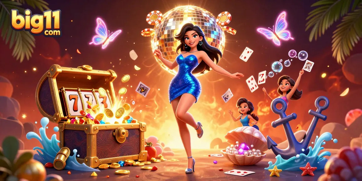 Rasakan sensasi big11 com dengan pemandangan kasino yang glamor menampilkan elemen slot yang berwarna-warni.