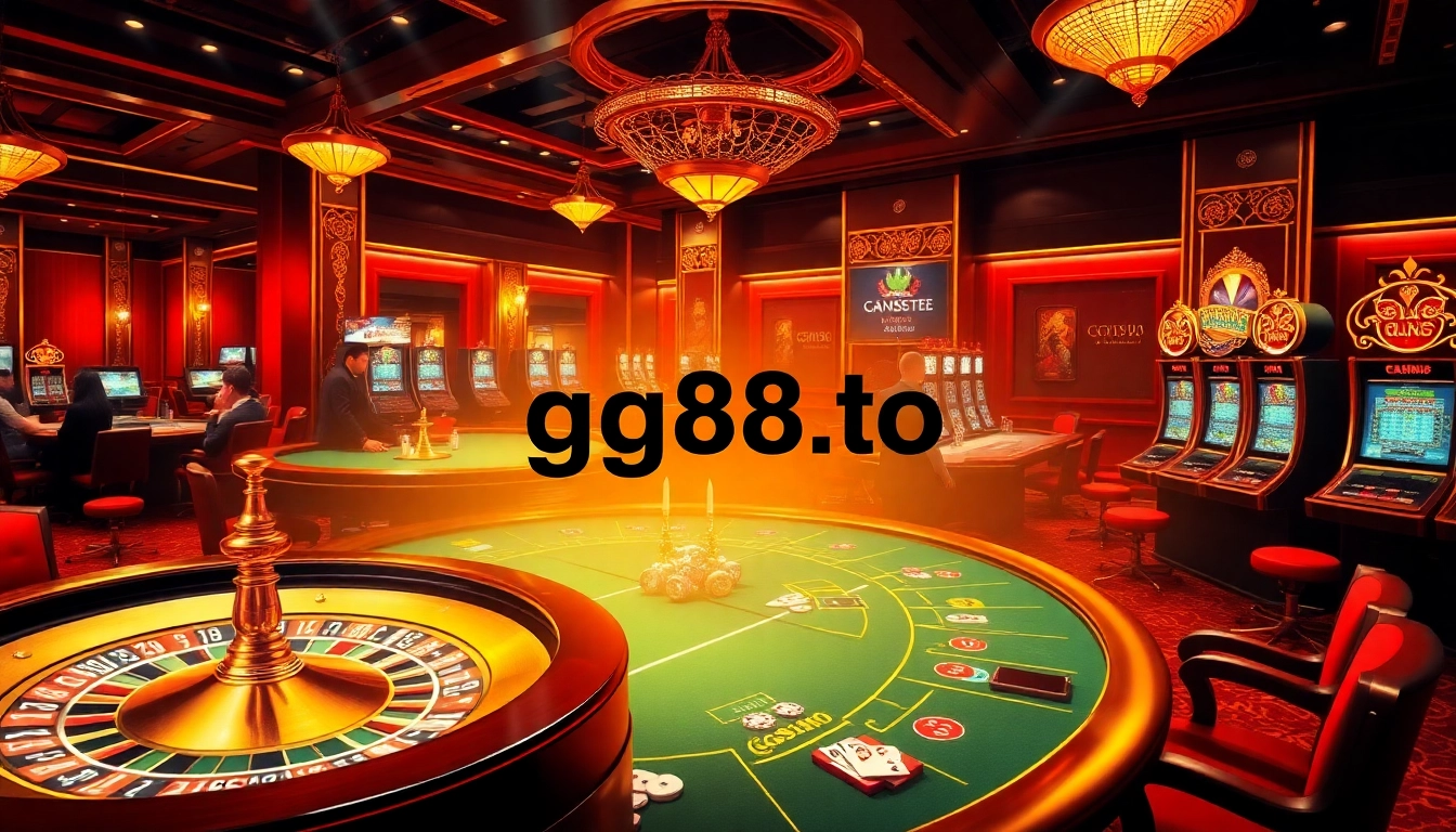 Experience the thrill of gambling at https://gg88.to/ with players enjoying a vibrant casino atmosphere.