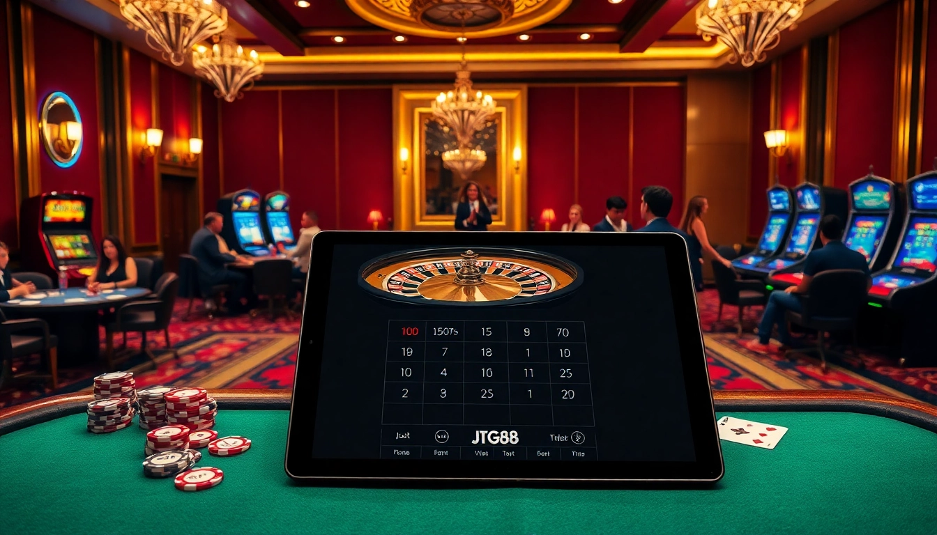 Experience the excitement of winning at https://jtg88.com/ with a luxurious casino ambiance.