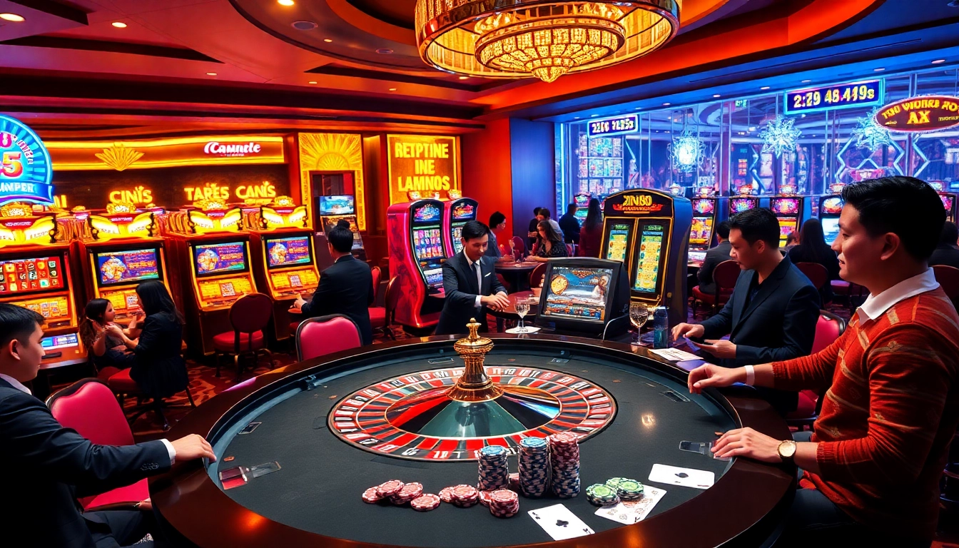 Engage in thrilling gaming action by registering at XN88, featuring vibrant casino elements and excitement.