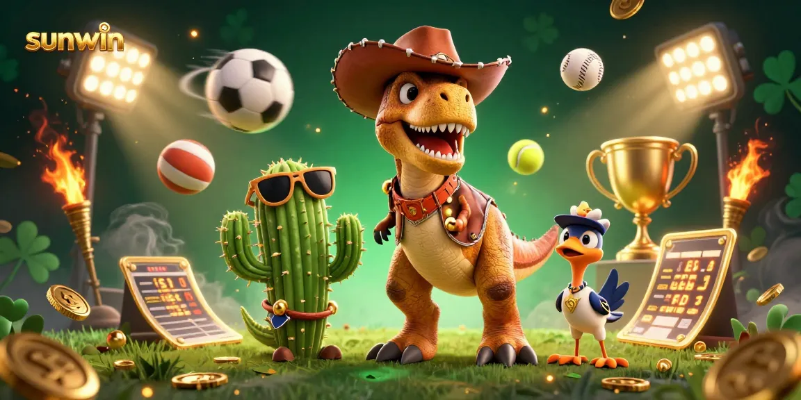Experience thrilling sports betting at sunwin with fun cartoon characters and dynamic gaming elements.