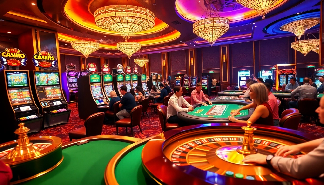 Experience the excitement of tg88 with dynamic gamblers playing at luxurious casino tables.